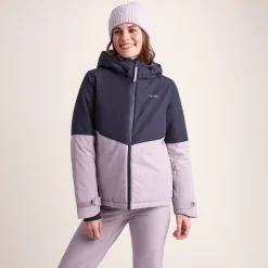 Corvara Womens Waterproof Insulated Ski Jacket - Oxford Blue/Lavender Grey