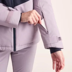 Corvara Womens Waterproof Insulated Ski Jacket - Oxford Blue/Lavender Grey