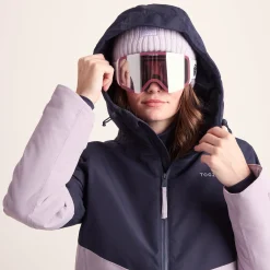 Corvara Womens Waterproof Insulated Ski Jacket - Oxford Blue/Lavender Grey