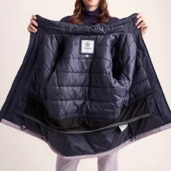 Corvara Womens Waterproof Insulated Ski Jacket - Oxford Blue/Lavender Grey