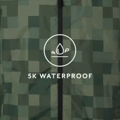 Craven Mens Waterproof Packaway Jacket - Green Pixel