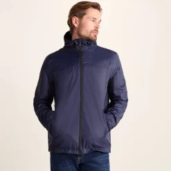 Craven Mens Waterproof Packaway Jacket - Navy