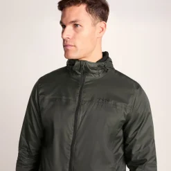 Craven Mens Waterproof Packaway Jacket - Dark Khaki