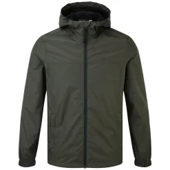 Craven Mens Waterproof Packaway Jacket - Dark Khaki