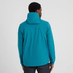 Craven Mens Waterproof Packaway Jacket - Mosaic Blue