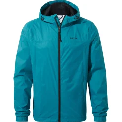 Craven Mens Waterproof Packaway Jacket - Mosaic Blue