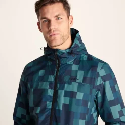 Craven Mens Waterproof Packaway Jacket - Blue Pixel