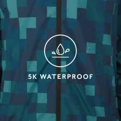 Craven Mens Waterproof Packaway Jacket - Blue Pixel