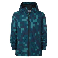 Craven Mens Waterproof Packaway Jacket - Blue Pixel