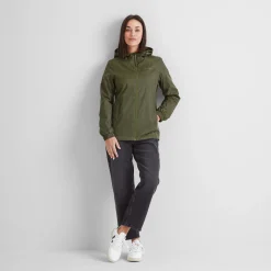 Craven Womens Waterproof Packaway Jacket - Khaki