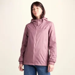 Craven Womens Waterproof Packaway Jacket - Mauve
