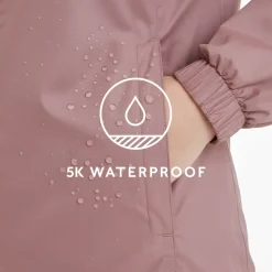Craven Womens Waterproof Packaway Jacket - Mauve