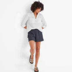 Cruise Womens Long Sleeve 100% Cotton Shirt - Optic White