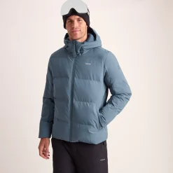 Davos Mens Shower Resistant Insulated Ski Jacket - Fjord Blue