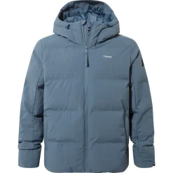 Davos Mens Shower Resistant Insulated Ski Jacket - Fjord Blue