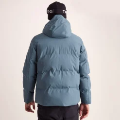 Davos Mens Shower Resistant Insulated Ski Jacket - Fjord Blue