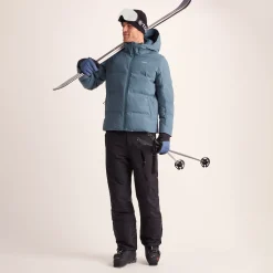 Davos Mens Shower Resistant Insulated Ski Jacket - Fjord Blue