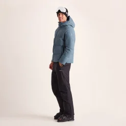 Davos Mens Shower Resistant Insulated Ski Jacket - Fjord Blue