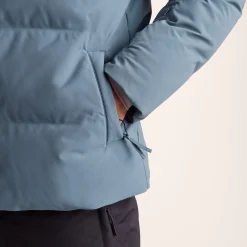 Davos Mens Shower Resistant Insulated Ski Jacket - Fjord Blue