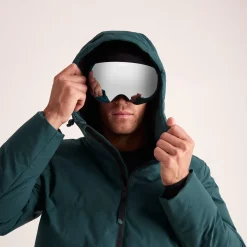 Davos Mens Shower Resistant Insulated Ski Jacket - Dark Turquoise