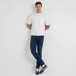Denva Mens Oversized Premium Heavyweight 100% Cotton Jersey T-Shirt - Optic White