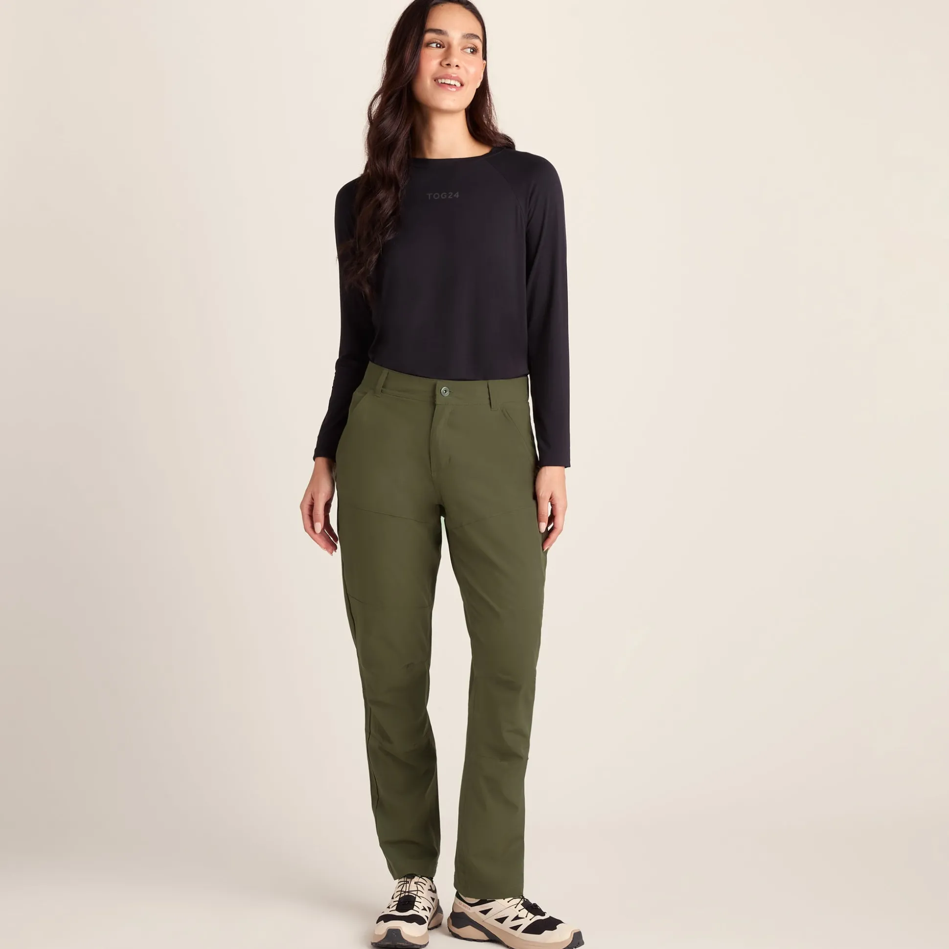 Denver Womens Walking Trousers Regular - Khaki