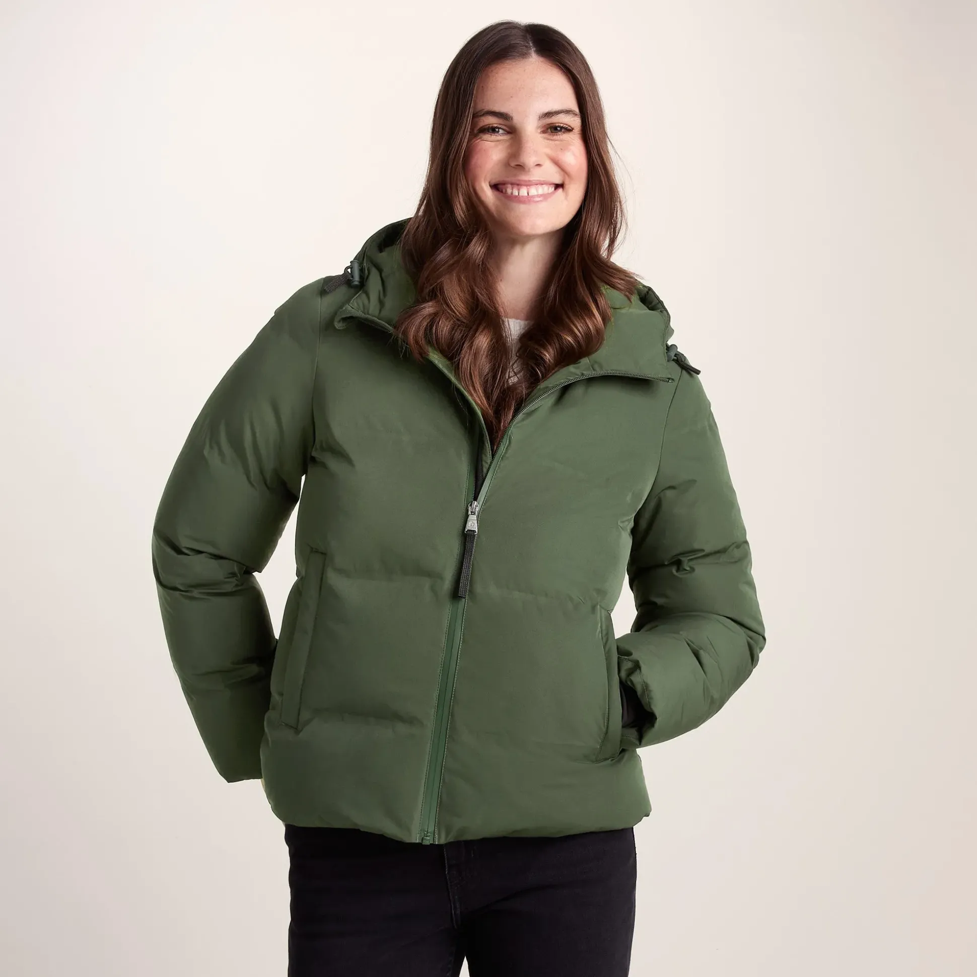 Dina Womens Shower Resistant Insulated Jacket - Dark Green
