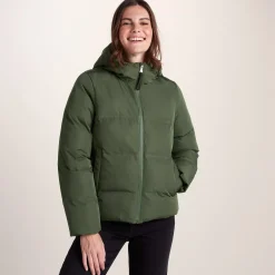 Dina Womens Shower Resistant Insulated Jacket - Dark Green