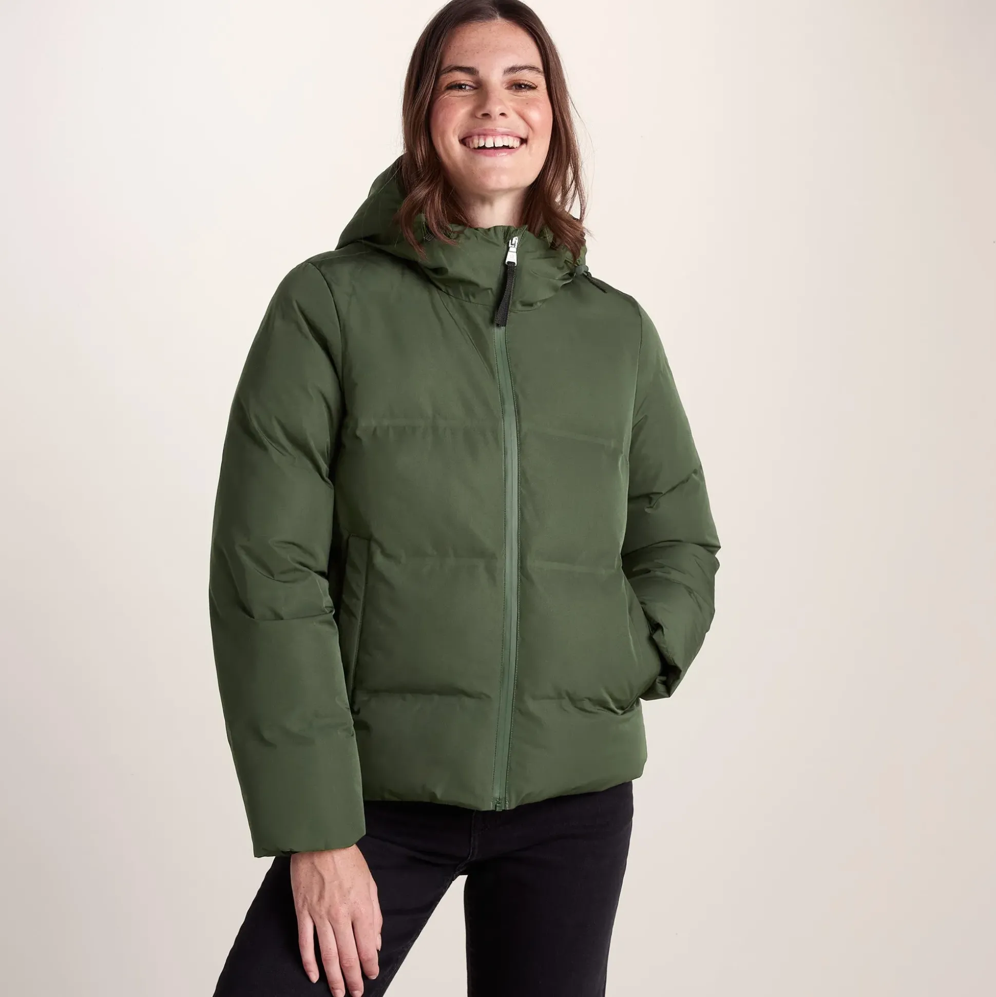 Dina Womens Shower Resistant Insulated Jacket - Dark Green
