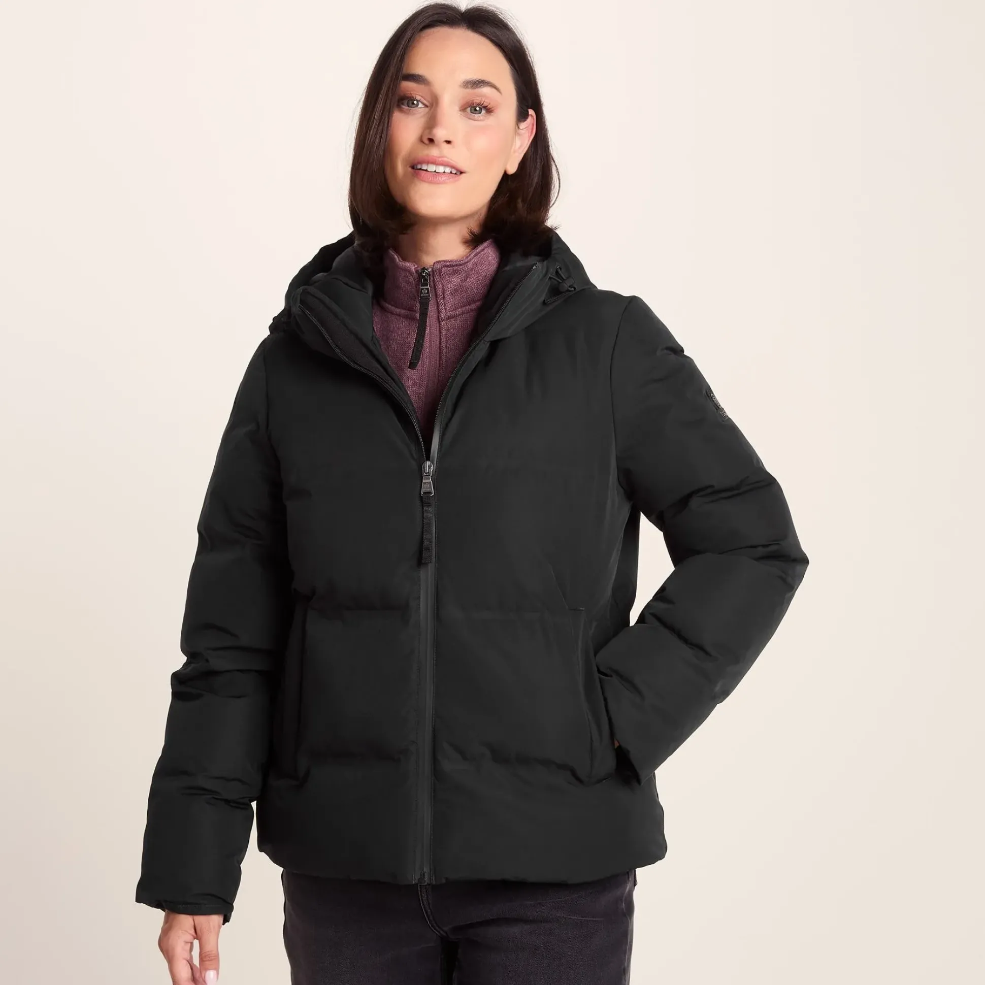 Dina Womens Shower Resistant Insulated Jacket - Black