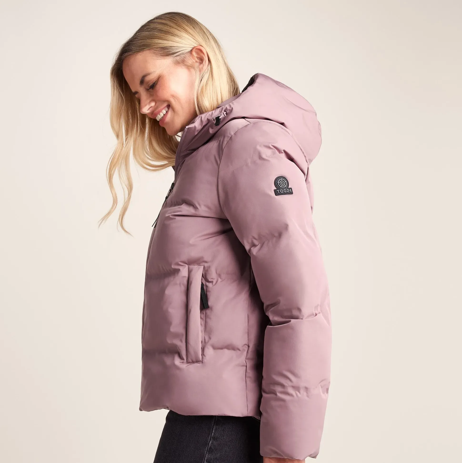 Dina Womens Shower Resistant Insulated Jacket - Mauve