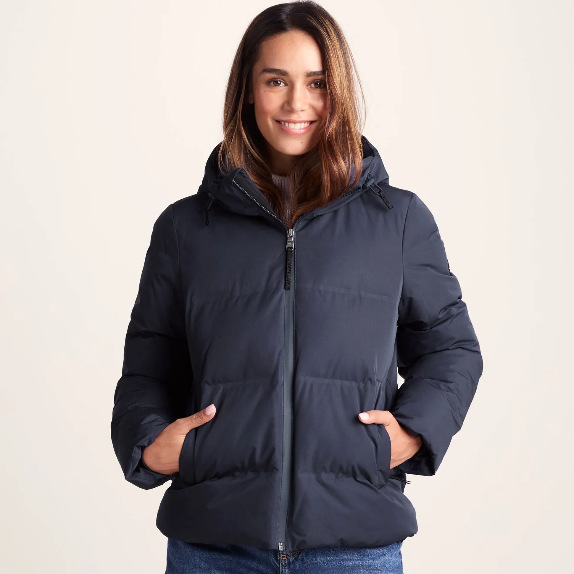 Dina Womens Shower Resistant Insulated Jacket - Dark Indigo