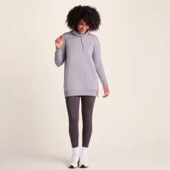 Drakeford Womens Supersoft Longline Sweat - Lavender Grey