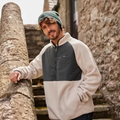 Eldon Mens Sherpa Fleece - Warm Cloud
