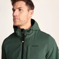 Ellon Mens Waterproof Jacket - Deep Slate/Light Forest
