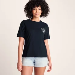 Emerald Isle Womens 100% Cotton Relaxed Fit T-Shirt - Dark Indigo