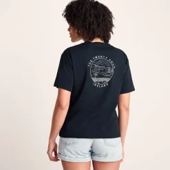 Emerald Isle Womens 100% Cotton Relaxed Fit T-Shirt - Dark Indigo