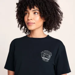 Emerald Isle Womens 100% Cotton Relaxed Fit T-Shirt - Dark Indigo