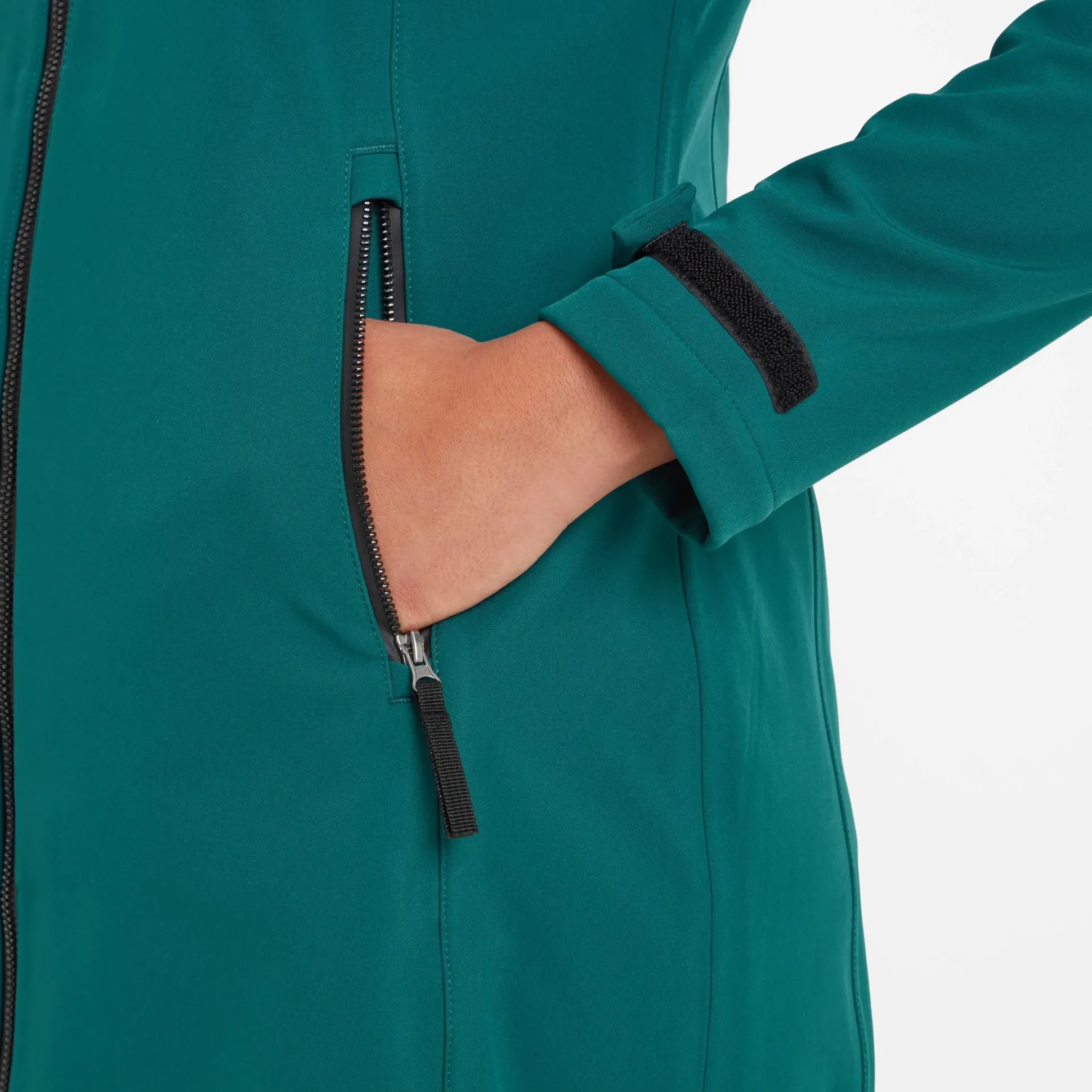 Enya Womens Longline Waterproof Softshell Jacket - Deep Teal