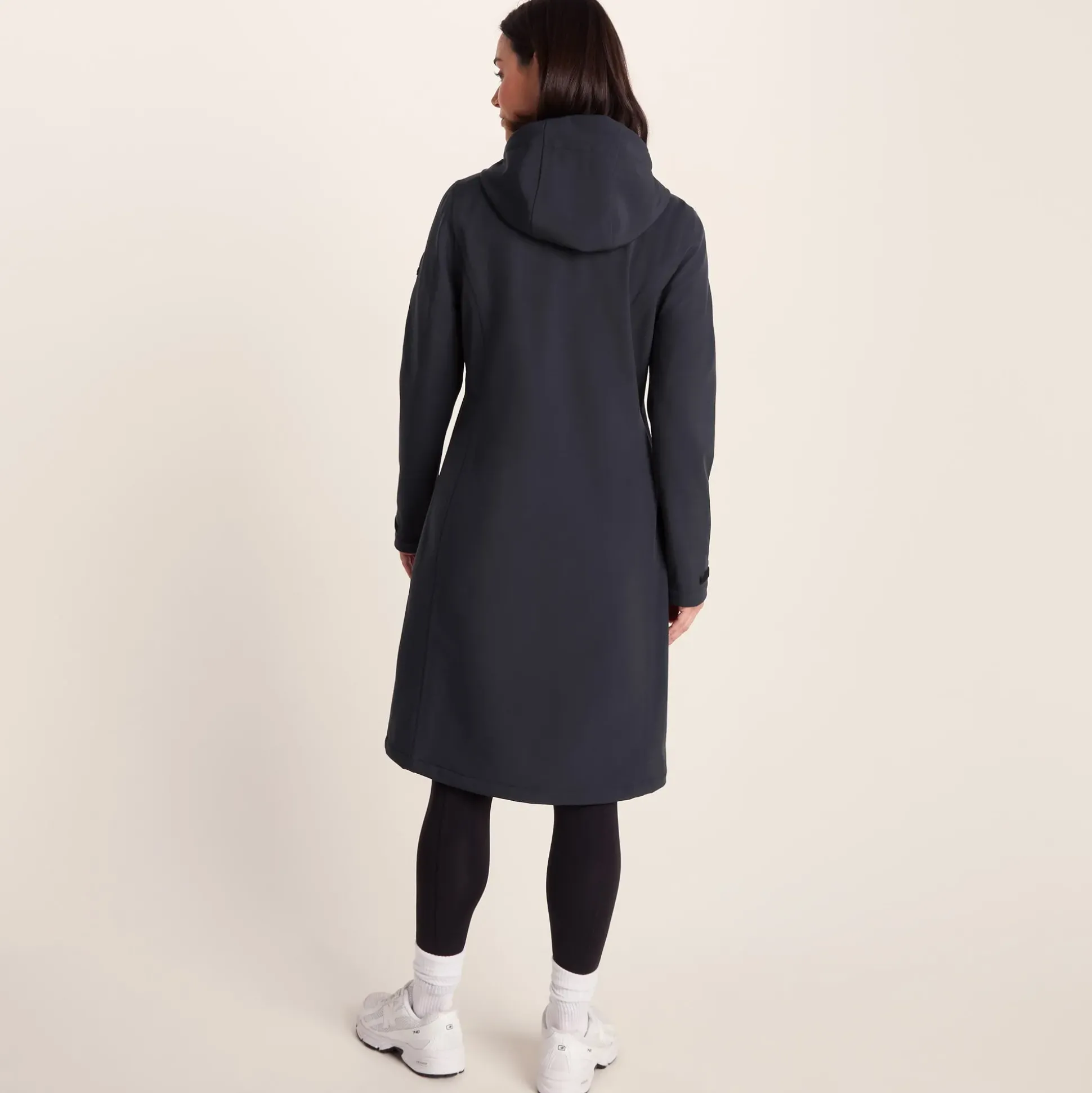 Enya Womens Longline Waterproof Softshell Jacket - Dark Indigo