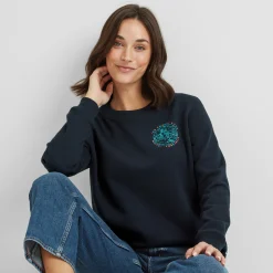 Esk Womens Supersoft Sweatshirt - Dark Indigo