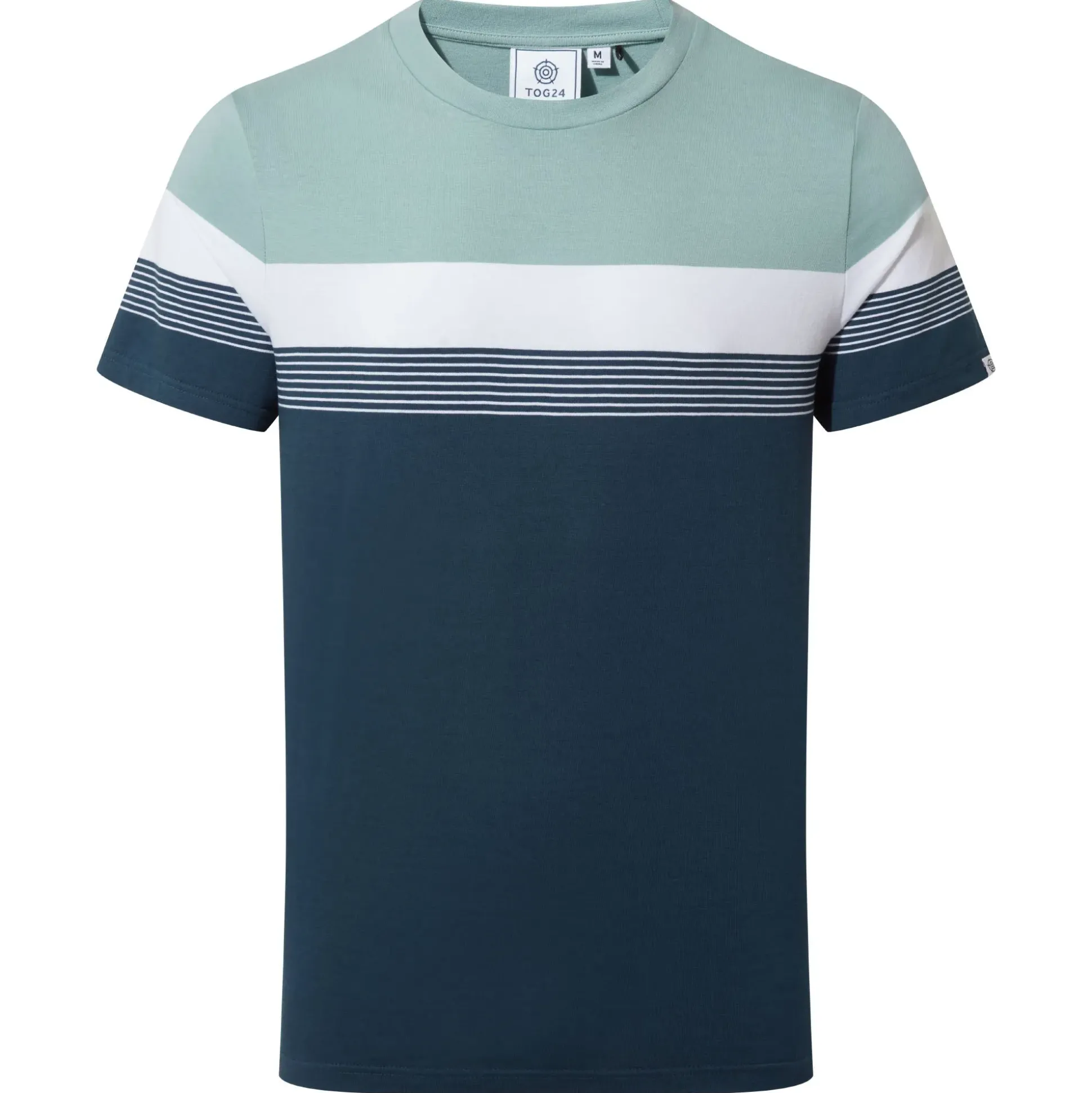 Farndon Mens T-Shirt - Light Sky/Inky Blue