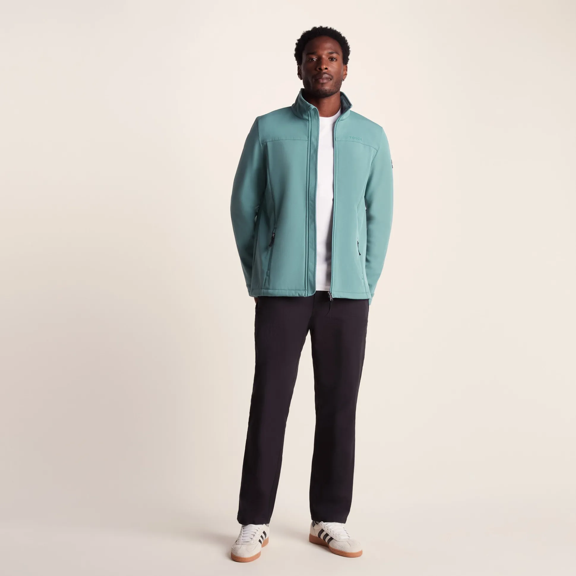 Feizor Mens Shower Resistant Softshell Jacket - Hydro Blue