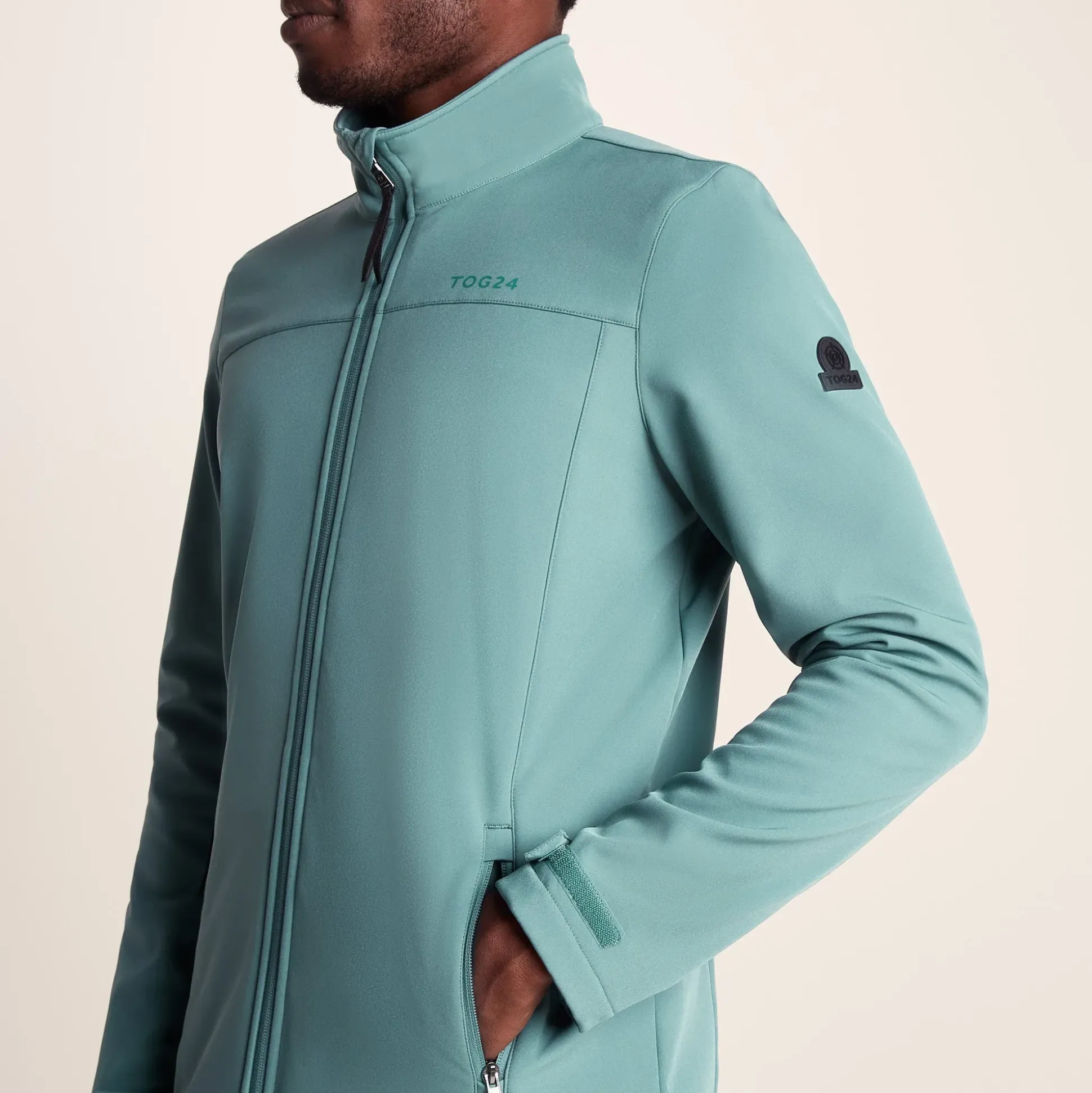 Feizor Mens Shower Resistant Softshell Jacket - Hydro Blue