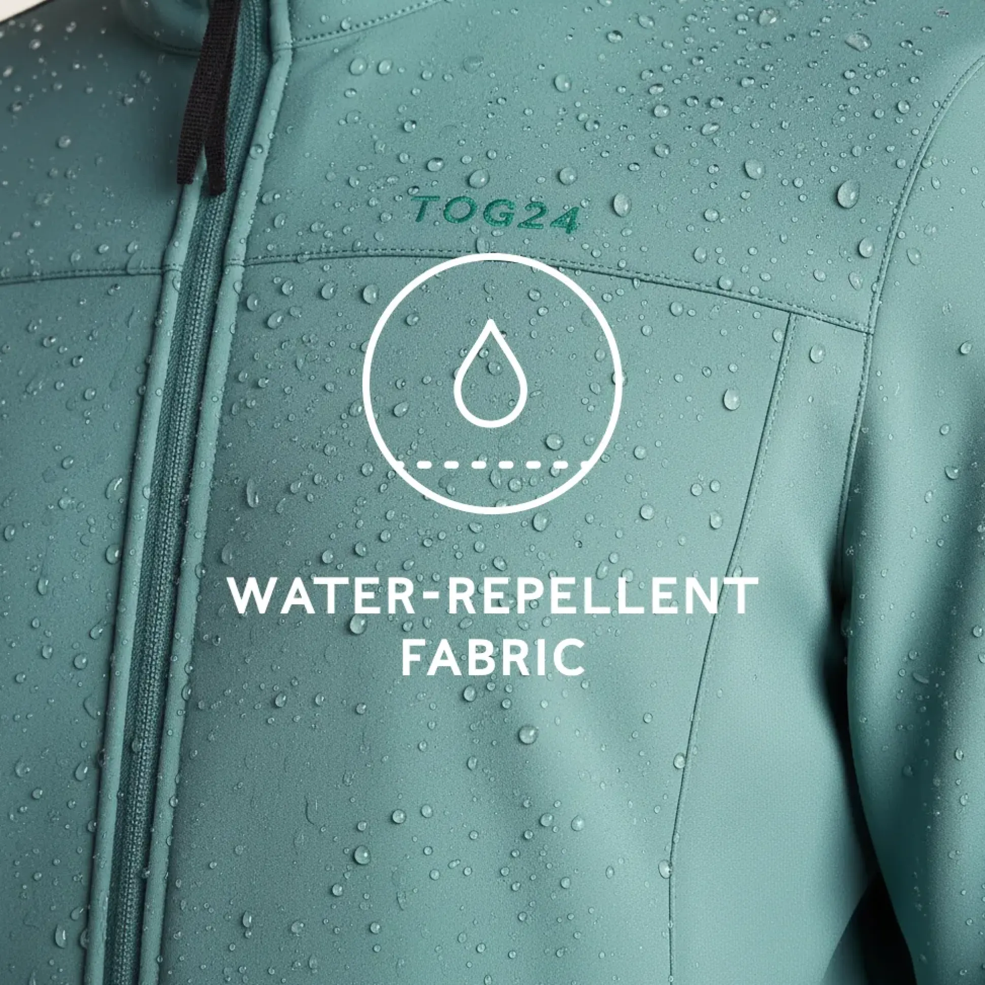 Feizor Mens Shower Resistant Softshell Jacket - Hydro Blue