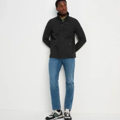 Feizor Mens Shower Resistant Softshell Jacket - Black
