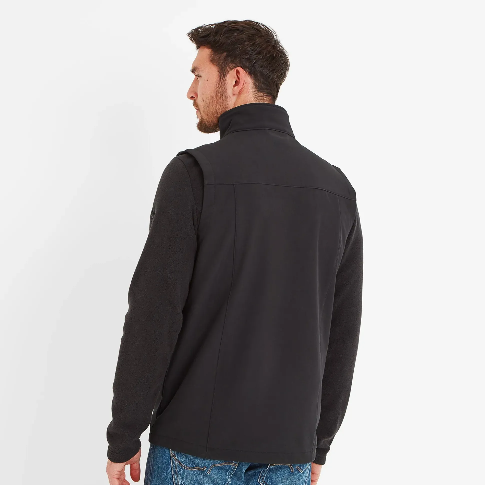 Feizor Mens Shower Resistant Softshell Gilet - Black