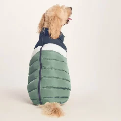 Fetch Padded Dog Coat L - Dark Indigo/Vanilla/Light Forest
