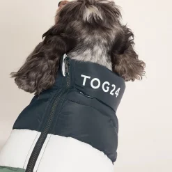Fetch Padded Dog Coat M - Dark Indigo/Vanilla/Light Forest