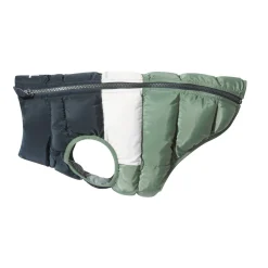 Fetch Padded Dog Coat M - Dark Indigo/Vanilla/Light Forest